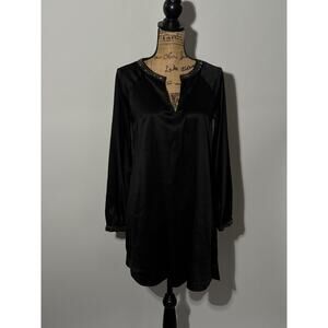 H&M gorgeous jeweled collar satin kaftan amazing weight quality size 6